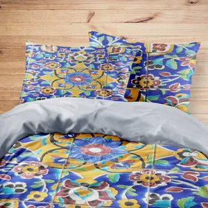 سرویس خواب مدوپد طرح کاشی هفت رنگ مدل mod00028 یک نفره 4 تکه