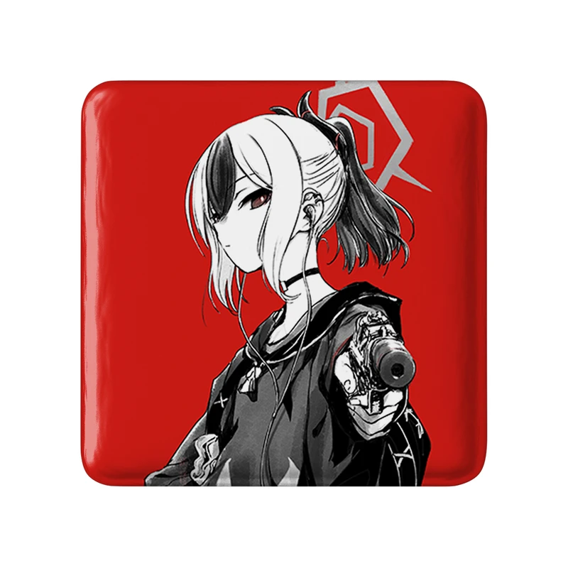 مگنت خندالو طرح بازی آرشیو آبی (Blue Archive) مدل مربعی کد 34393