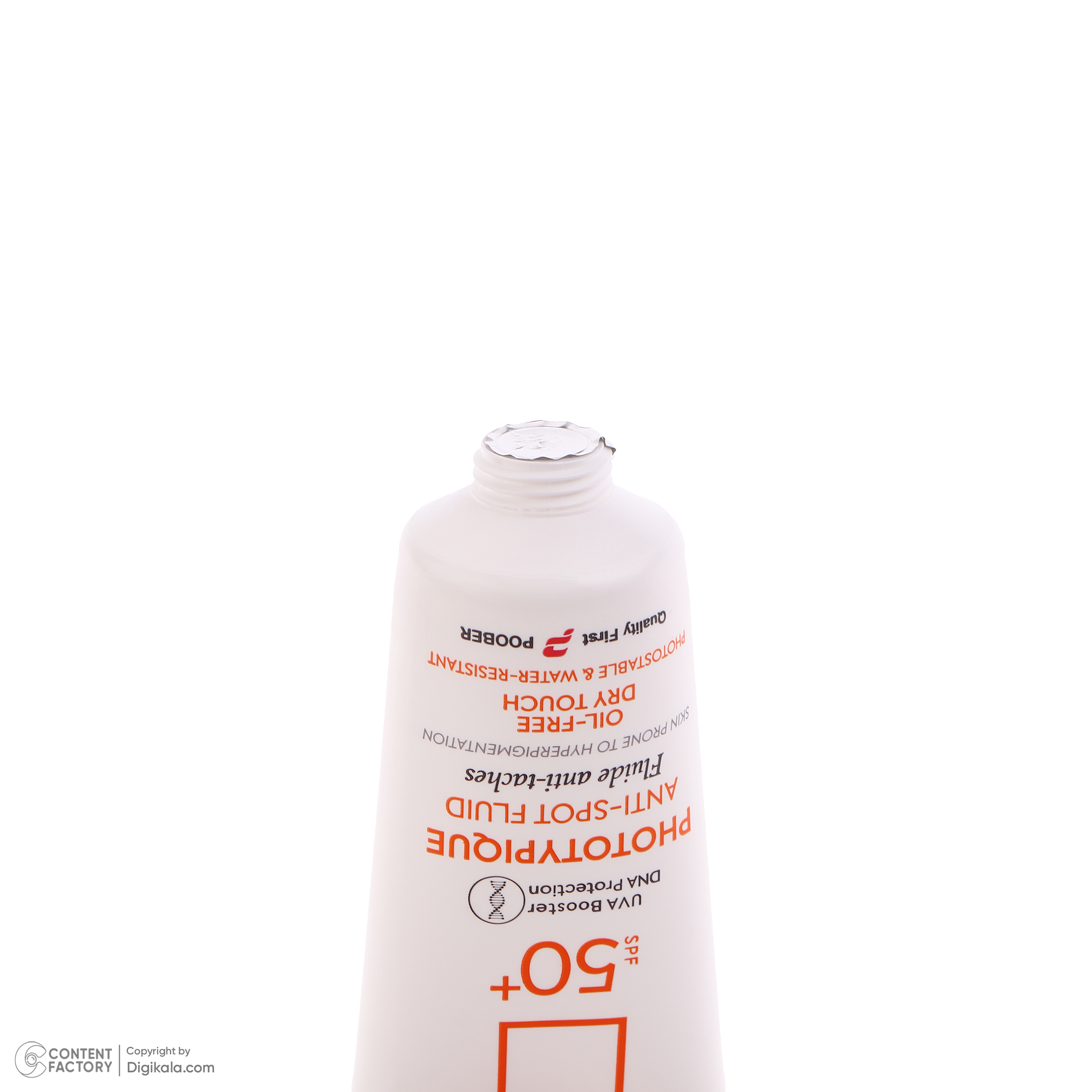 فلوئید ضد آفتاب بدون رنگ درماتیپیک مدل anti taches محافظ UVA،UVB مناسب برای انواع پوست حجم 40 میلی لیتر