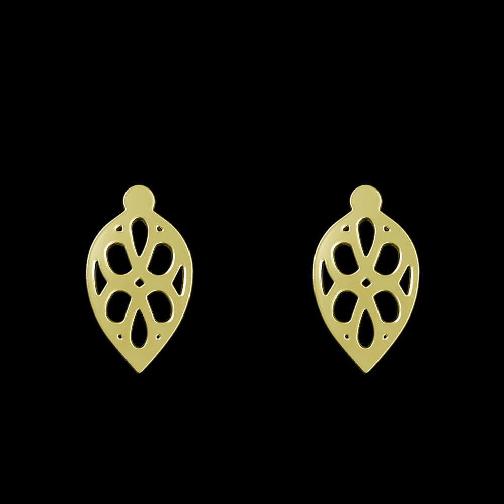 گوشواره طلا 18 عیار زنانه مدوپد مدل اشک کد GA1-10296