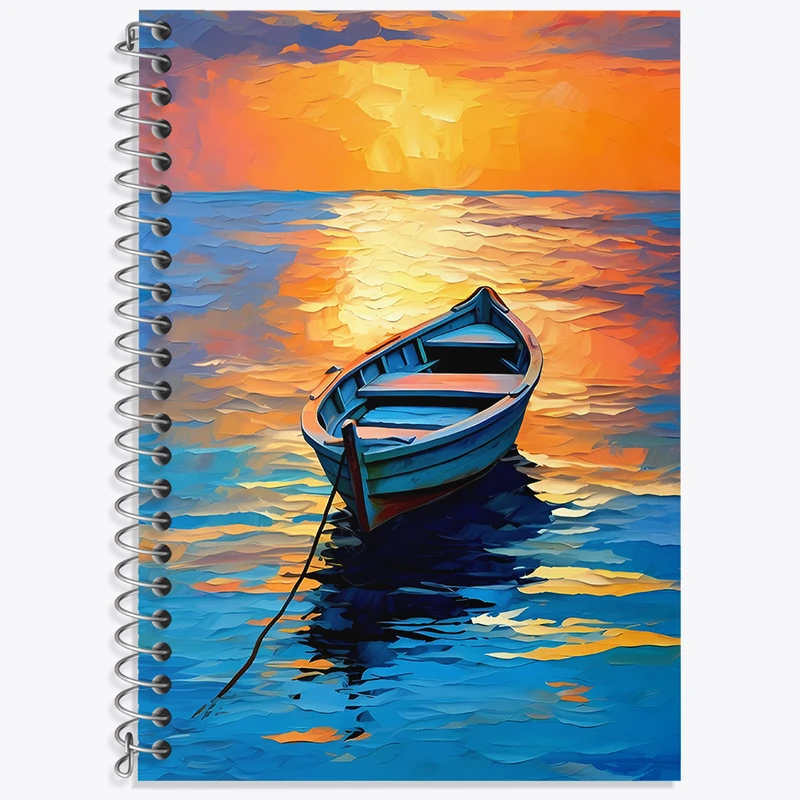 دفتر لغت 50 برگ خندالو طرح قایق کد N5099