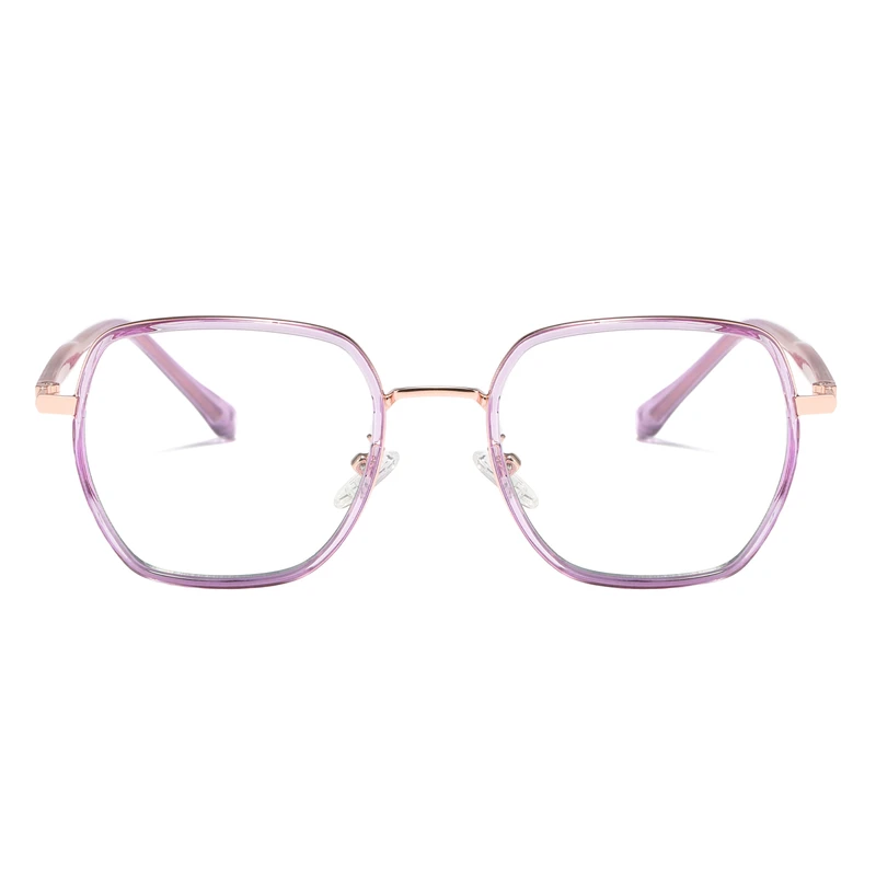 فریم عینک طبی چند ضلعی مدل TJ802C122P81 مناسب برای صورت گرد و بیضی