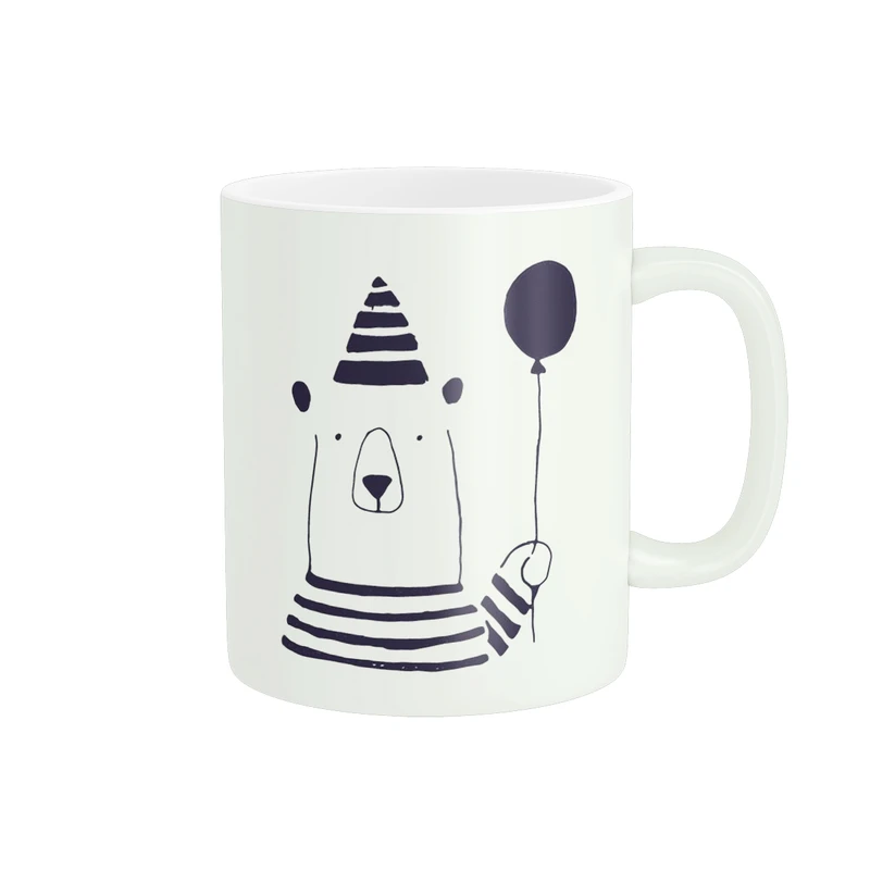 ماگ پاد آفرین مدل طرح دار تولد خرس کد 234