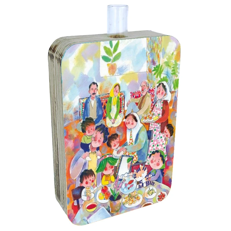 گلدان دکوری طرح دو رو مدل نوروز ایرانی کد FPW243