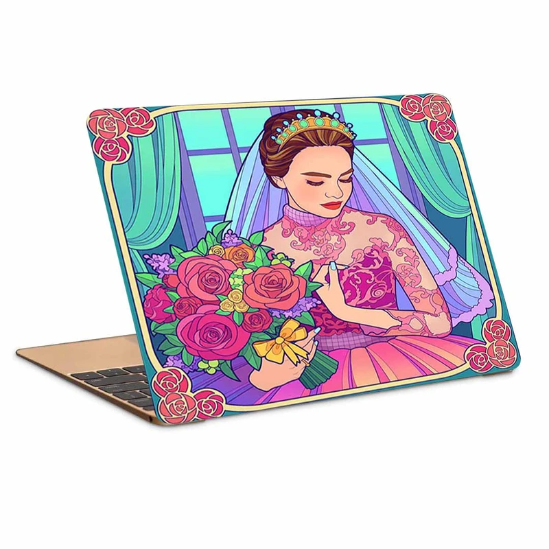 استیکر لپ تاپ طرح نقاشی فانتزی  کد P-1516 مناسب برای لپ تاپ 15 تا 17 اینچ