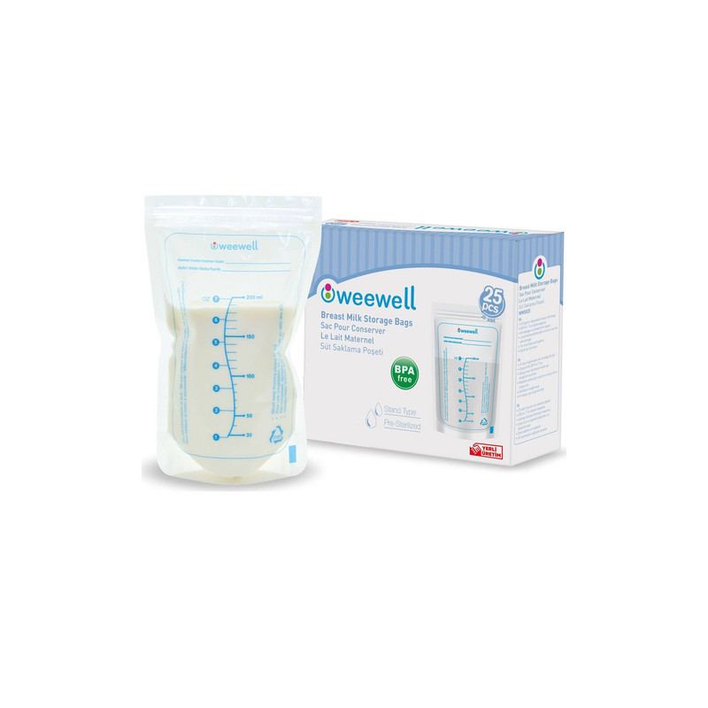 ذخیره کننده شیر مادر ووی ول مدل Bv825 بسته 25 عددی