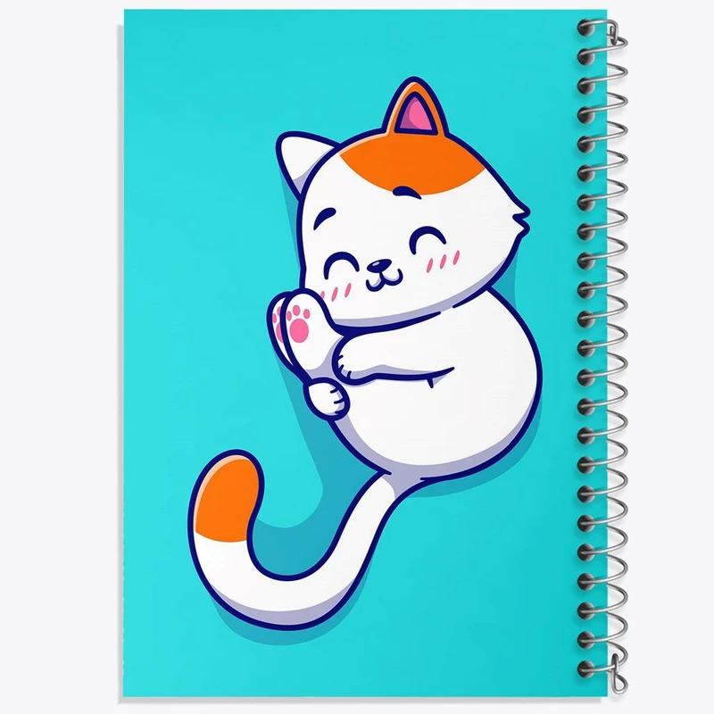 دفتر مشق 50 برگ خندالو مدل حیوانات بامزه گربه کد 29657