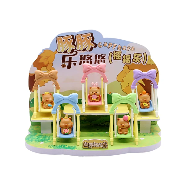 فیگور مدل خانواده کاپی بارا تاپ دار مدل n177   ارتفاع 7 سانتی‌متر بسته 5 عددی