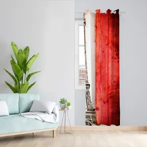 پرده طرح ایفل مدل مخمل پانچی کد L 359 Z سایز 140x200 سانتی متر