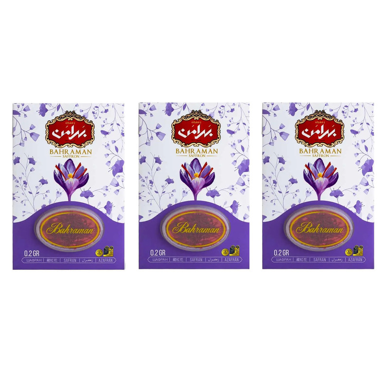 زعفران وکیوم بهرامن - 0.2 گرم مجموعه 3 عددی