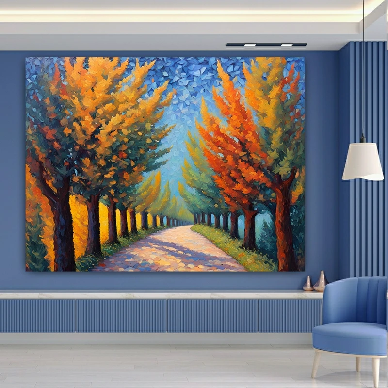 پوستر دیواری طرح نقاشی فانتزی پائیز کد BK22712