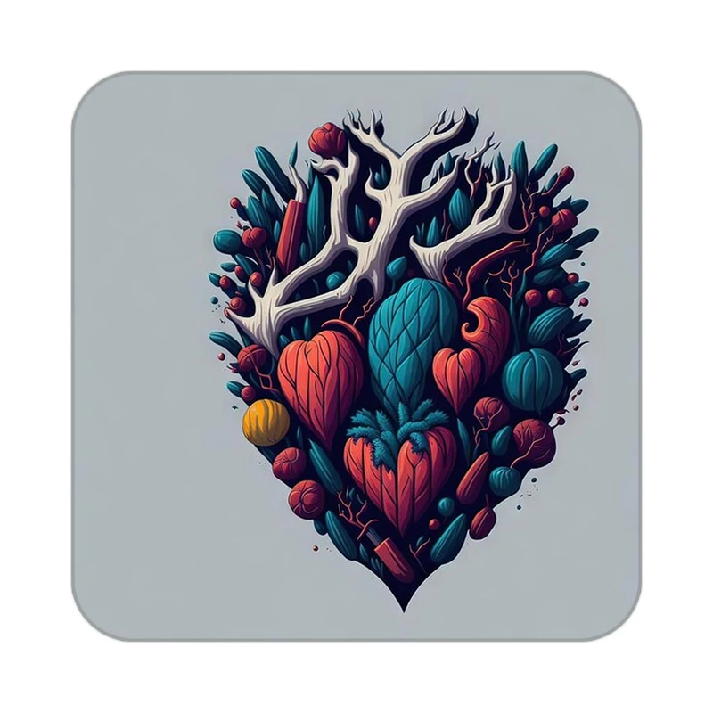 زیر لیوانی کاکتی مدل عاشقانه کد mp14100