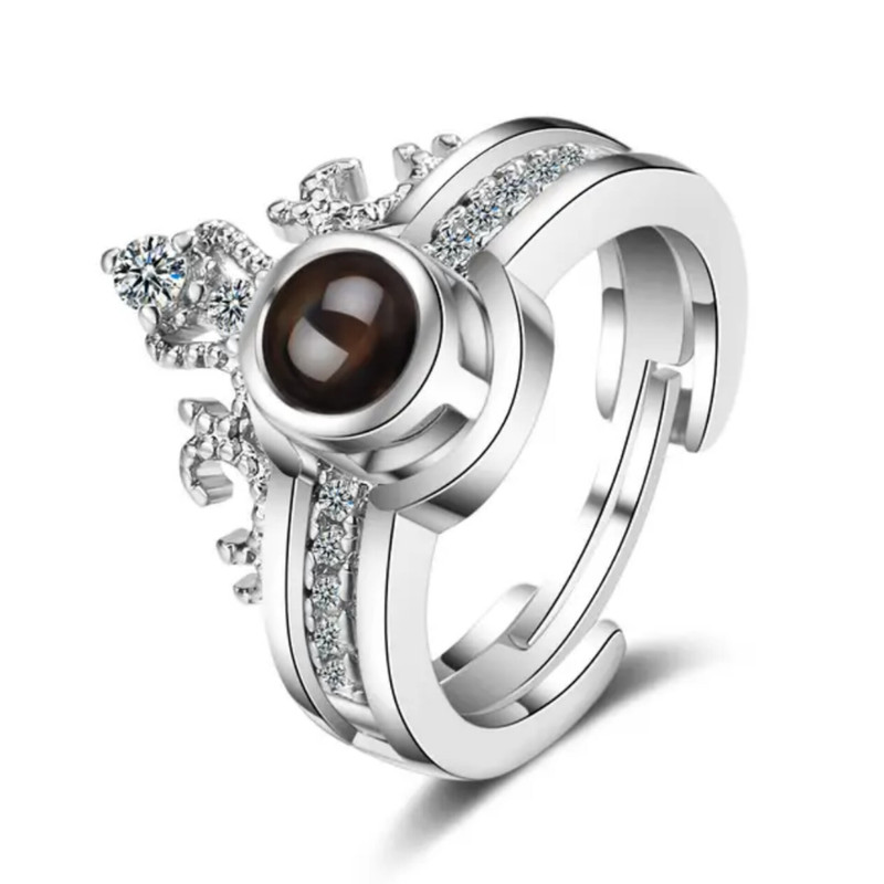 انگشتر زنانه مدل دوست دارم به صد زبان دنیا