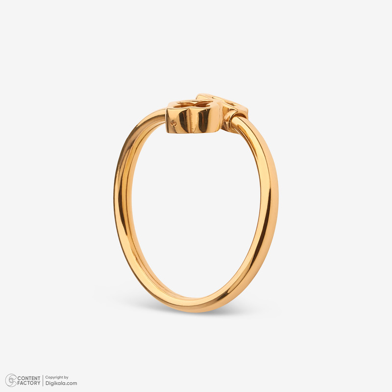 انگشتر طلا 18 عیار زنانه با طرح ونکلیف آرپلز میو گلد مدل DG-R123 سایز 56