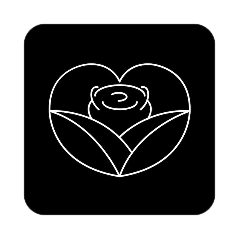 زیر لیوانی کاکتی طرح عاشقانه مدل mp38935