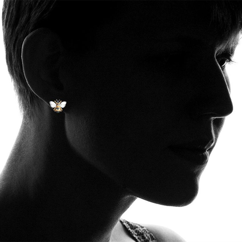 گوشواره دخترانه مدل زنبور کد E496