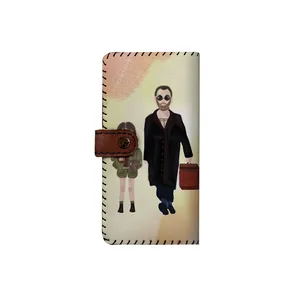 کیف پول چرمی ترمه طراحان ایده مدل بنددار لئون کد sfs016