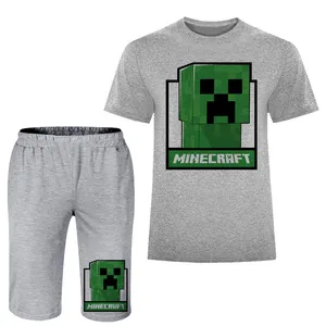 ست تی شرت و شلوارک مردانه مدل ماینکرفت A179