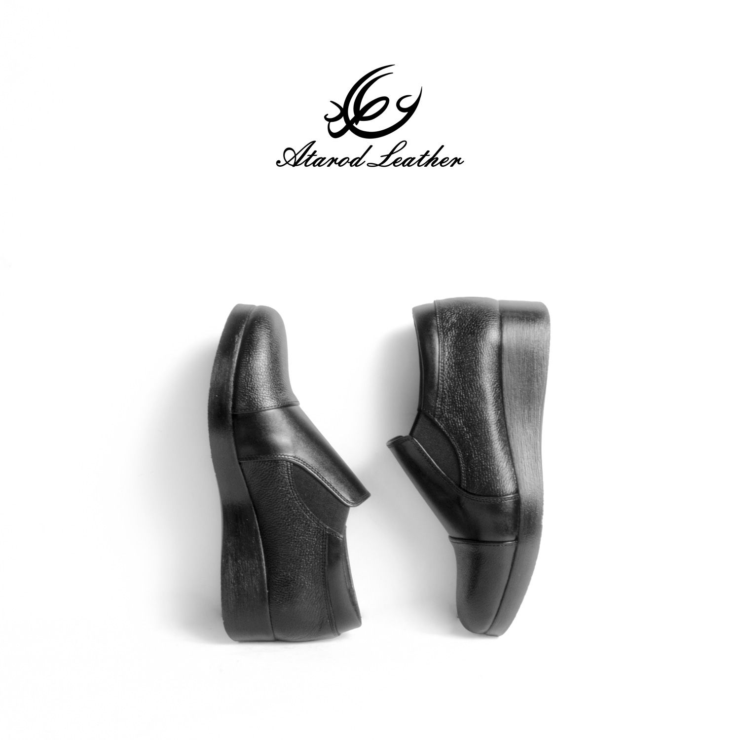 کفش طبی زنانه چرم عطارد مدل چرم طبیعی کد SH159 -  - 7