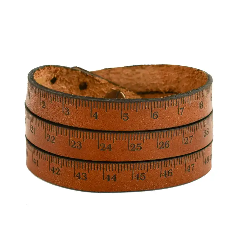 دستبند بلوط لدر طرح متر