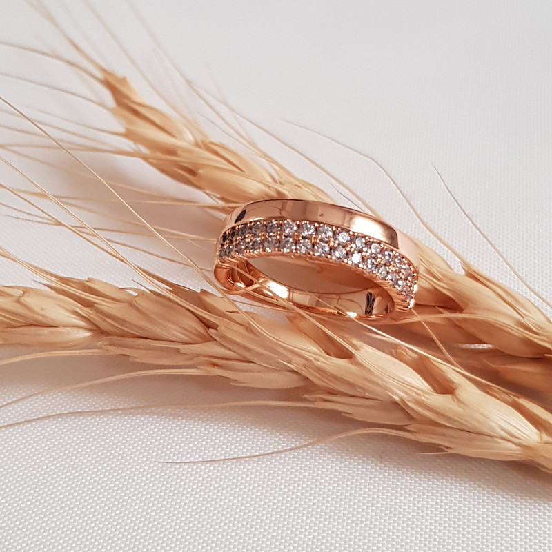 انگشتر زنانه ژوپینگ مدل نگینی آینه ای 445 انگشتر زنانه ژوپینگ مدل نگینی آینه ای 445