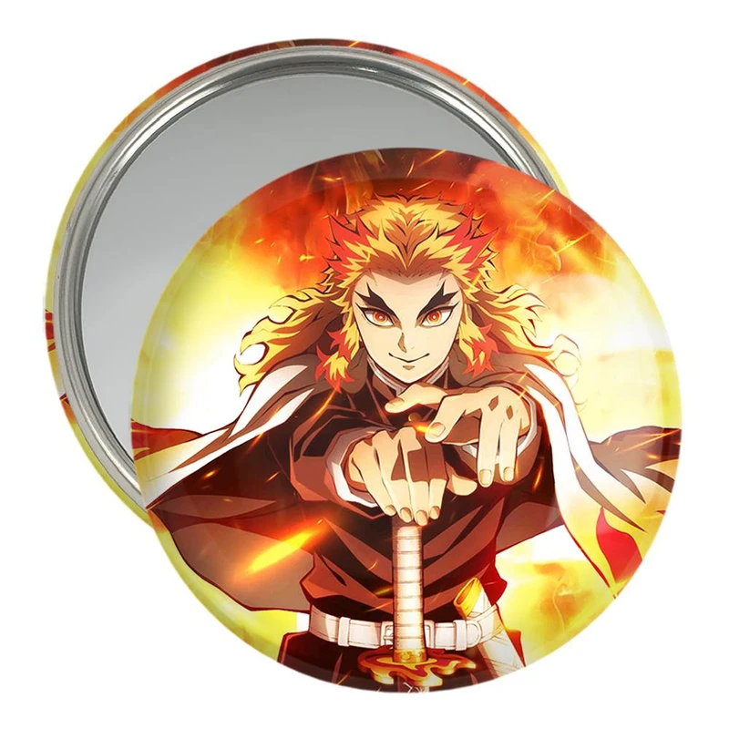 آینه جیبی خندالو مدل کیوجورو رنگوکو انیمه شیطان کش  کد 10099