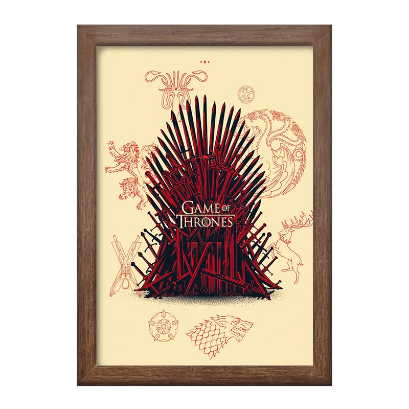 تابلو خندالو طرح بازی تاج و تخت (Game Of Thrones) کد F10151