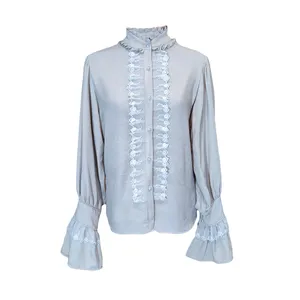 شومیز آستین بلند زنانه مدل ویکتوریا کد 008