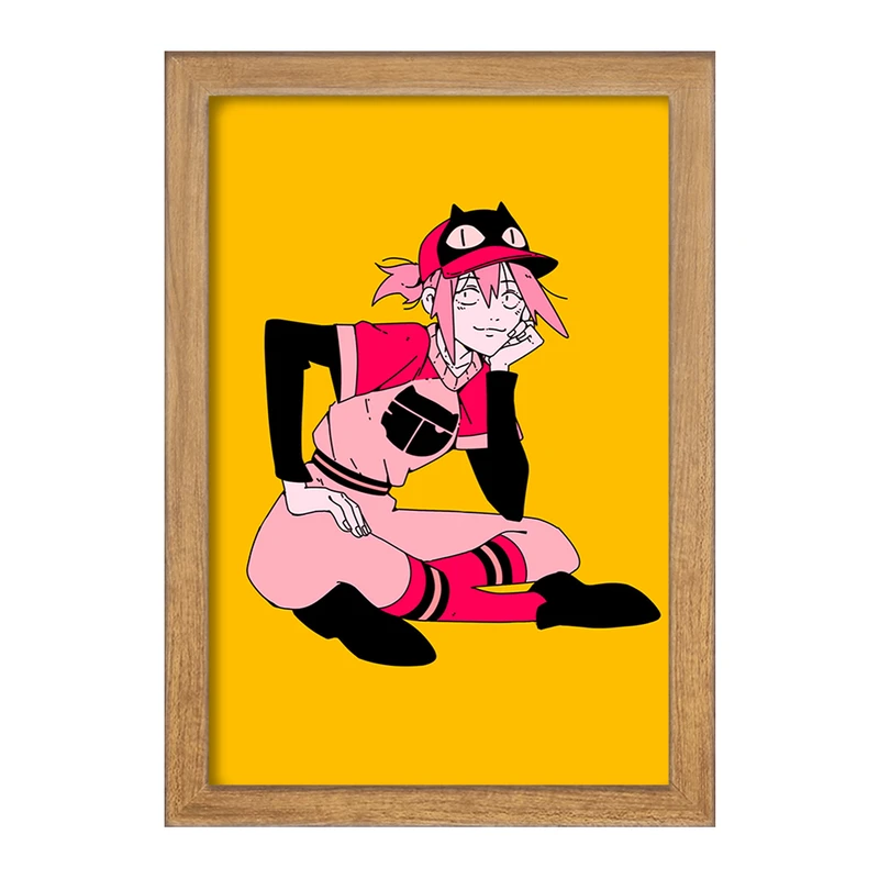 تابلو خندالو مدل هاروکو انیمه فولی کولی Fooly Cooly  کد 23574