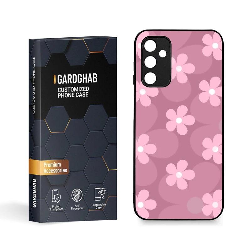  کاور گارد قاب طرح گل مناسب برای گوشی موبایل سامسونگ Galaxy A14