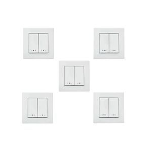 کلید دو پل توکار پارت الکتریک مدل تابش بسته 5 عددی