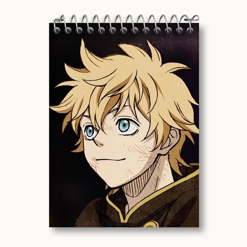 دفتر یادداشت 50 برگ خندالو مدل لاک ولیتا انیمه بلک کلاور Black Clover کد 11733