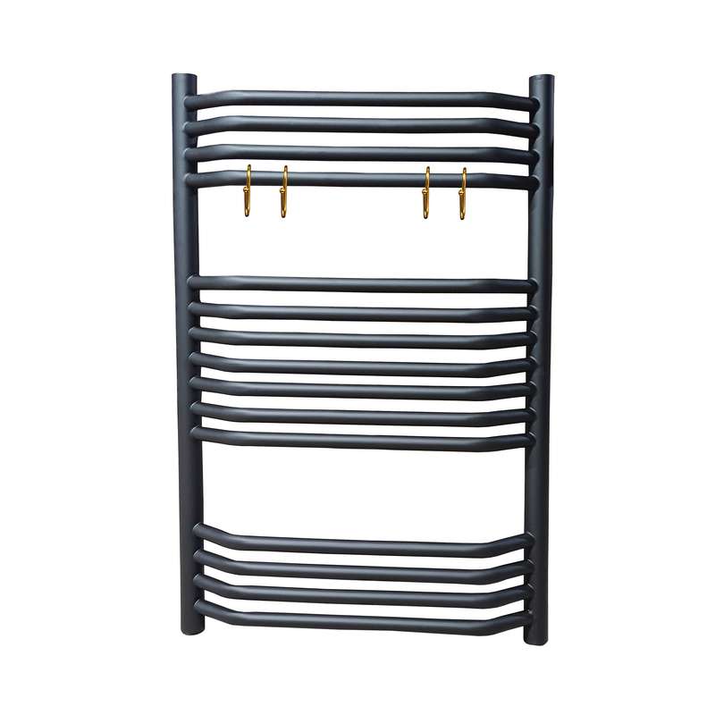 رادیاتور حوله خشک کن هاتیپس مدل تاج 50*80 Black رادیاتور حوله خشک کن هاتیپس مدل تاج 50*80 Black