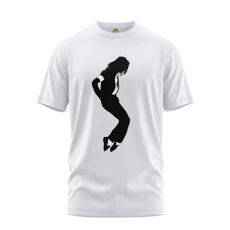 تی شرت آستین کوتاه زنانه هومرو مدل TW445 طرح مایکل جکسون