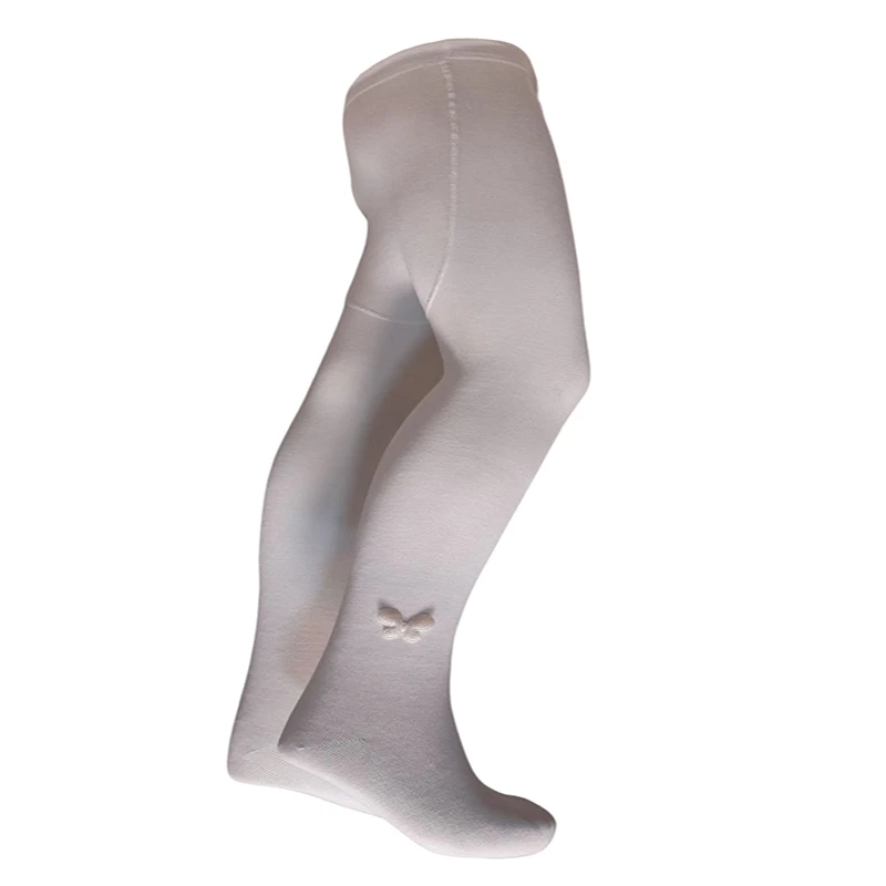 جوراب شلواری دخترانه تابش ایران پود مدل نخ پنبه طرح Parvaneh.sefid,shiri