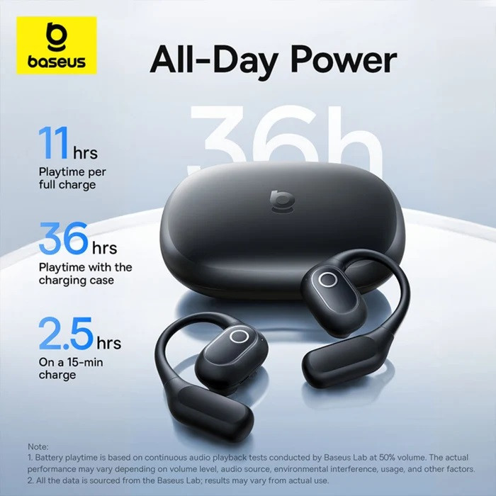 هدفون بلوتوثی بیسوس مدل Eli 2i Fit Open-Ear 