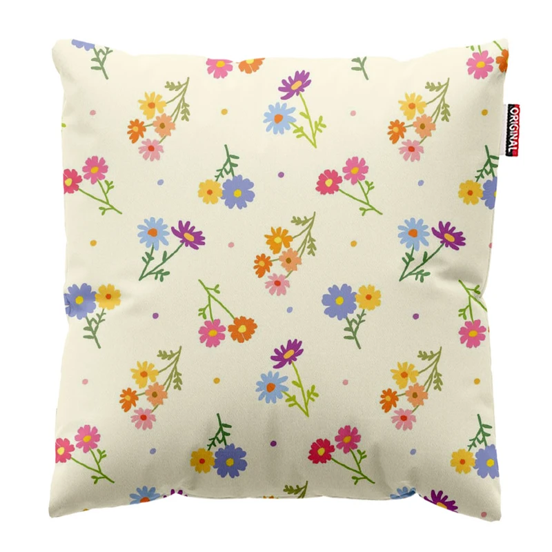 کوسن پاد آفرین طرح گل کد 5135 سایز 30*30 سانتی متر 