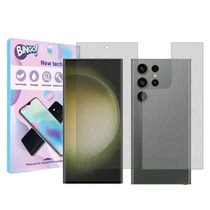 Bingo Tough model matte screen protector suitable for Samsung Galaxy S23 Ultra mobile phone along with the back protector