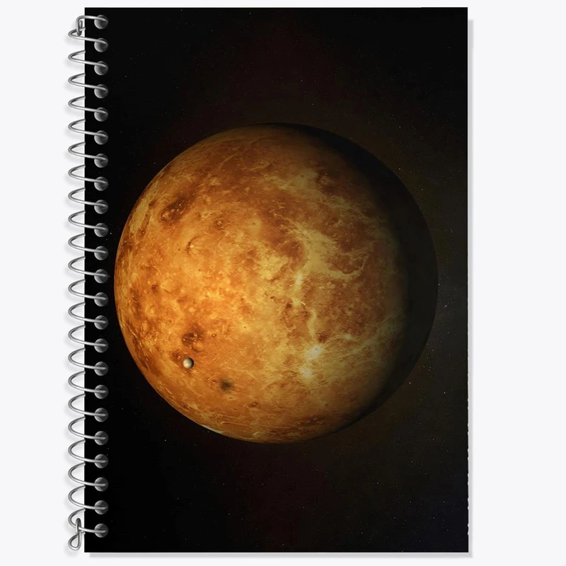 دفتر زبان 50 برگ خندالو مدل سه خط طرح سیاره زهره کد 25349