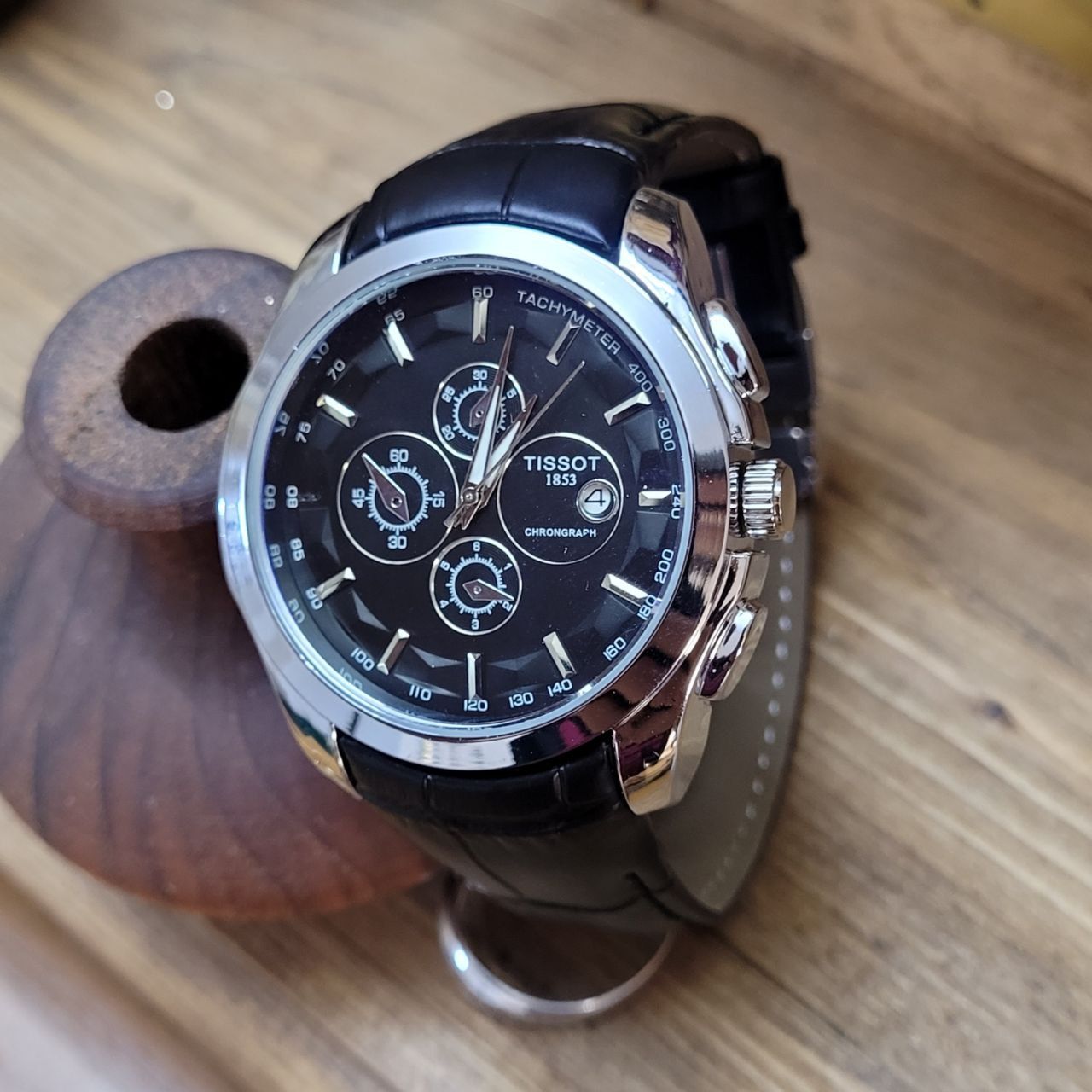 ساعت مچی عقربهای مردانه کوارتز مدل تک موتور بند فیکس کد 06 -  - 10