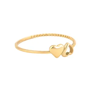 انگشتر طلا 18 عیار زنانه بان گالری مدل فیلیپا سایز 53