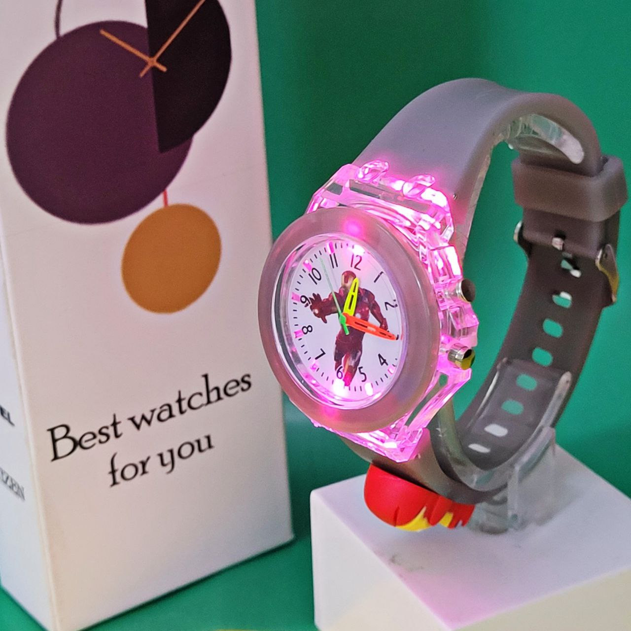 ساعت مچی عقربه ای مدل چراغدار کد 03 ساعت مچی عقربه ای مدل چراغدار کد 03