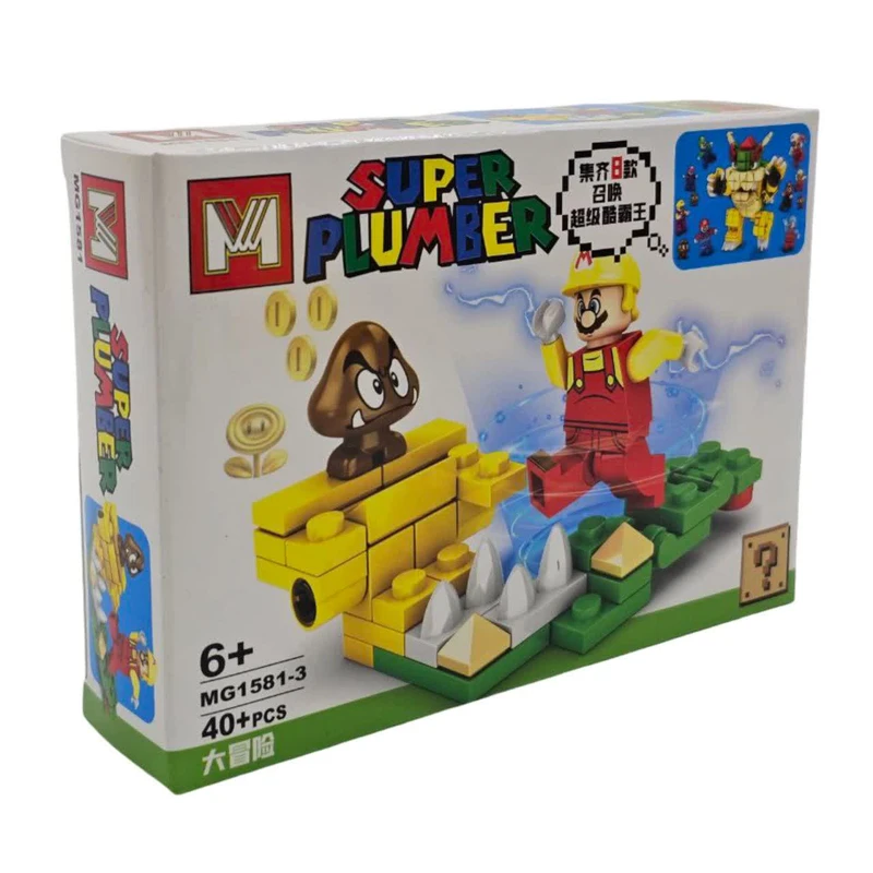 ساختنی 40 تکه ناب سل مدل سوپر ماریو کد NAAB004