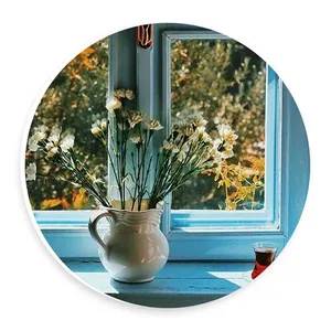 دیوارکوب طرح گلدان پشت پنجره مدل wtb872