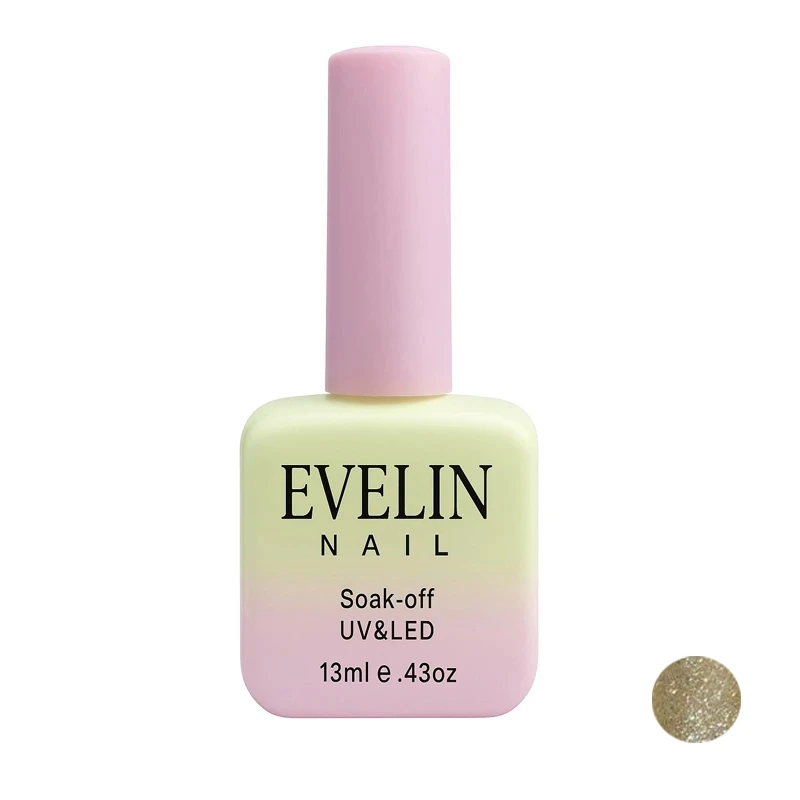 لاک ژل اکلیلی ناخن اولاین مدل 13M شماره 95 رنگ طلایی