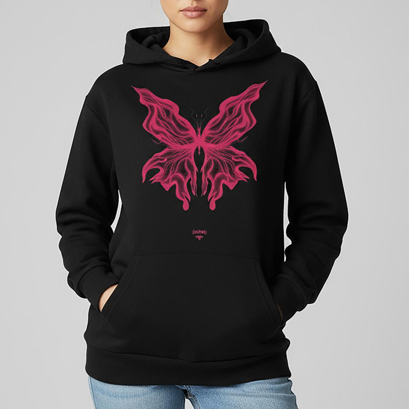 هودی زنانه مدل butterfly کد z008