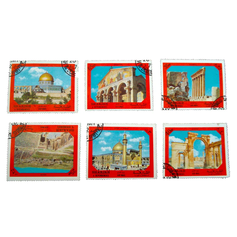 تمبر یادگاری طرح تاریخی کد tar-544 مجموعه 6 عددی