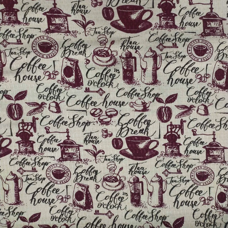 پارچه آشپزخانه صنایع نساجی گلچهر مدل coffee کد 103