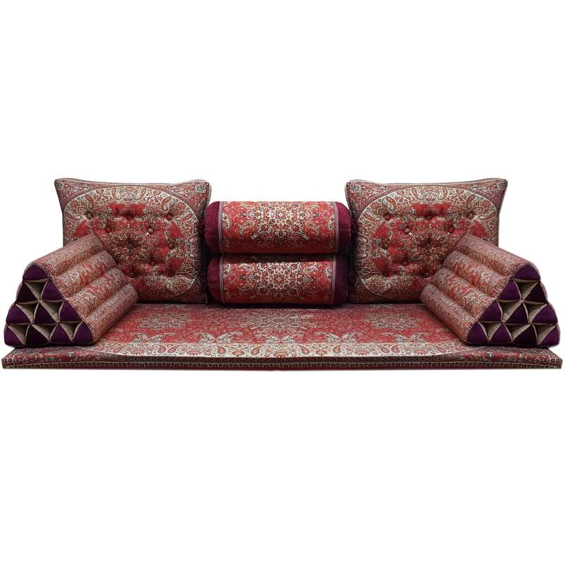 ست 7 تکه پشتی ترمه مدل شاهنشین کد 0131