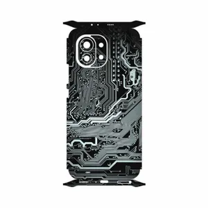 MAHOOT Black-Printed-Circuit-Board-FullSkin Cover Sticker for Xiaomi Mi 11 5G